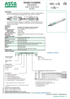 438 SERIES: ROUND CYLINDERS 32 TO 63MM BORE